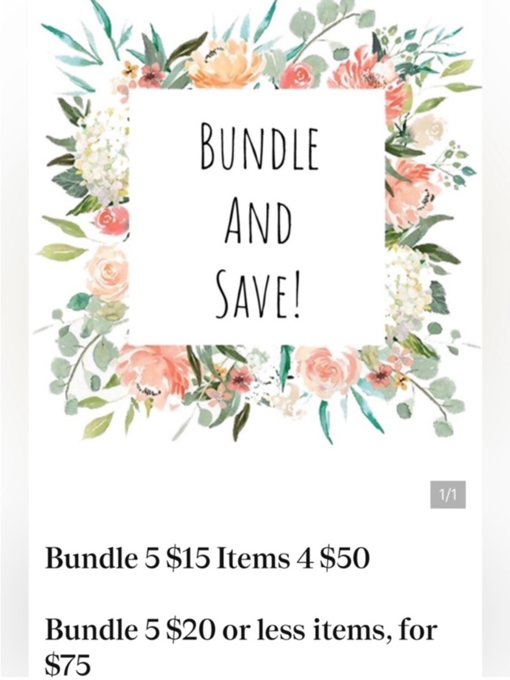 Discount on bundles of 2+